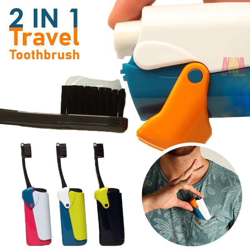 2 IN 1 Travel Toothbrush