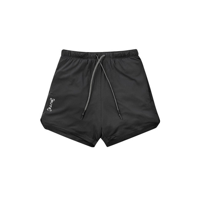 DOUBLE LAYER SHORTS WITH SECURE POCKET