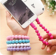 Load image into Gallery viewer, USB Cable Pearl Bracelet