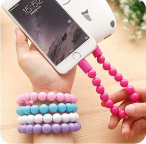 USB Cable Pearl Bracelet
